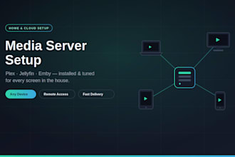set up plex, jellyfin, or emby media server on your PC or cloud server