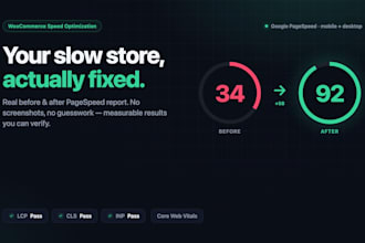 speed up and optimize your woocommerce website loading speed
