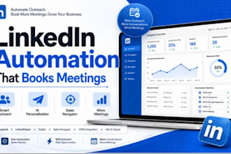 set up linkedin automation that books meetings