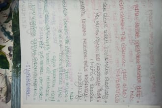 write beautiful handwriting notes, letters, and documents in bangla and english