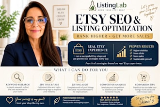 optimize your etsy listing with SEO and keyword research