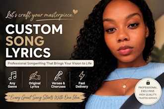 write emotional original song lyrics for your story