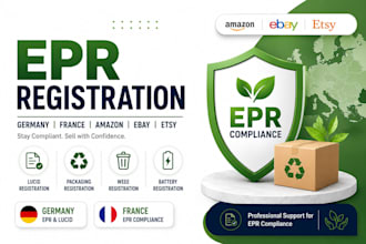 do epr registration for germany, france, amazon, ebay, etsy