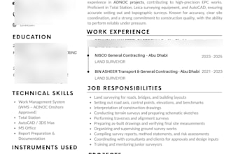 professionally format and improve your resume