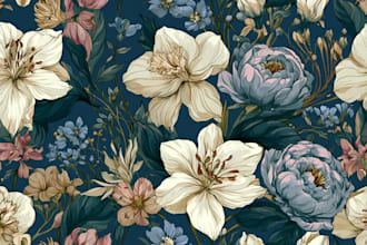 design seamless repeat pattern for textile and fabric print