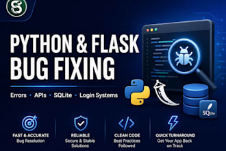 fix bugs in your python or flask web application