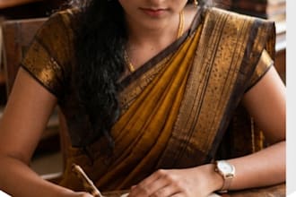 do tamil and english hand writing
