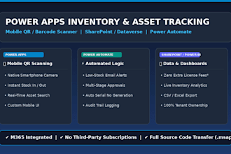build custom power apps inventory and asset tracking with qr scanner