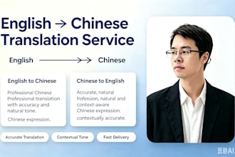 translate english to chinese and chinese to english professionally