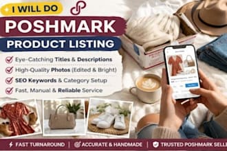 create and optimize poshmark listings and manage your closet