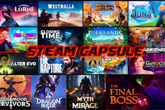 do steam capsule artwork game banner cover art steam game art 2d game cover art