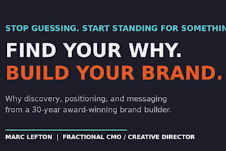 find your why and build your minimum viable brand