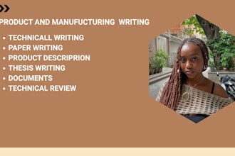 write professional manufacturing articles, reports, and industry content