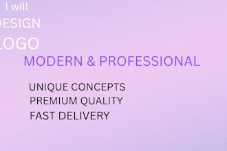 design modern logo, social media post and banner