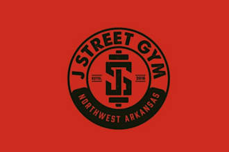 design badass old school body builder gym logo