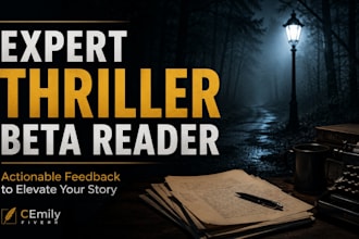 be your expert thriller beta reader and provide a detailed reader report
