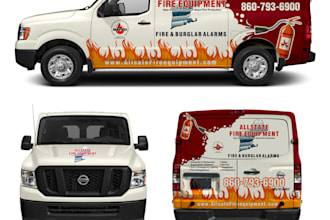 design commercial vehicle wrap graphics transit fleet van truck business signage