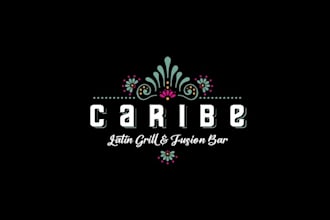 design custom latin caribbean restaurant logo