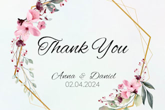 make a square shaped custom thank you sticker