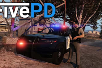 develop fivepd, lspdfr and nopixel inspired police rp server for fivem
