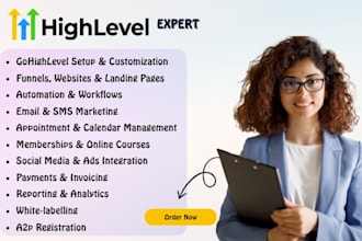 build gohighlevel website, sales funnel, landing page , chatbot , ghl automation