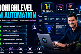 gohighlevel agent automation n8n workflow crm openclaw claude setup fix