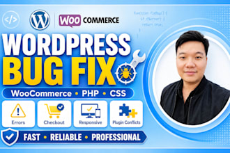 fix wordpress and woocommerce bugs, errors, and CSS issues