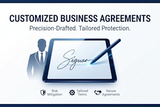 write customized business agreement documents and tailored contracts