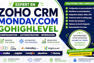 pipedrive hubspot zoho crm zoho one gohighlevel asana monday crm et dolibarr