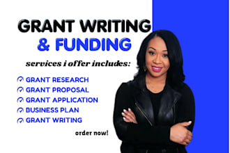 grant writing, grant proposal, business plan, grant research, apply for grants