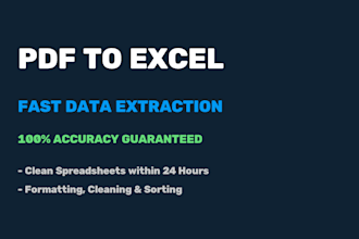 do ai data extraction from PDF to excel or google sheets