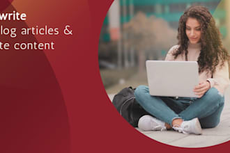 write SEO blog articles and website content