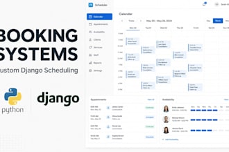 build a secure django booking app or scheduling system