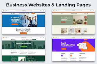 design a custom business website or business landing page