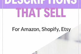 write product description and ad copy that sell
