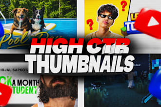 create premium thumbnails for your youtube channel