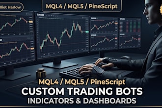 develop custom mql4,mql5,pinescript trading bots,indicators