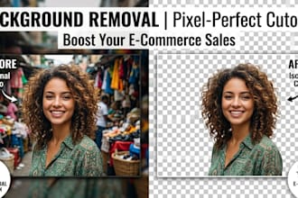 do professional background removal and cutout images for ecommerce