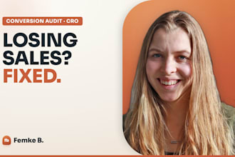 do a cro audit of your user flow with concrete advice