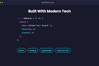 build a portfolio or business website for you