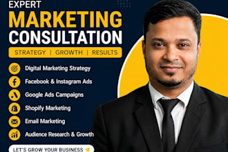 be your marketing consultant for digital marketing strategy and growth