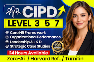 assist with urgent cipd level 3 ,5 and 7 HR ,ilm cmi od projects