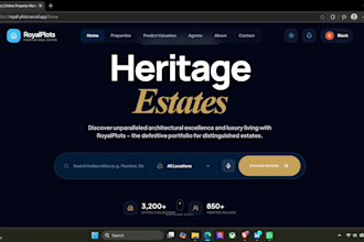 create a responsive full stack website