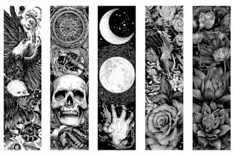 design a custom dark and gothic tattoo sleeve