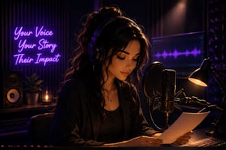 record a premium female voice over for TV radio and social media ads