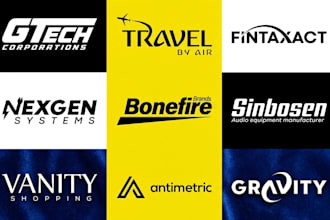 design custom wordmark, lettermark, typography, text, letter or font logo