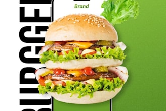 design modern and stylish posters for events and restaurants