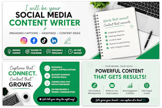 write engaging social media captions, ad copy and promotional scripts