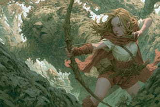 draw characters, card game, illustration artwork for you