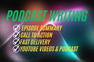 write your podcast show notes for SEO